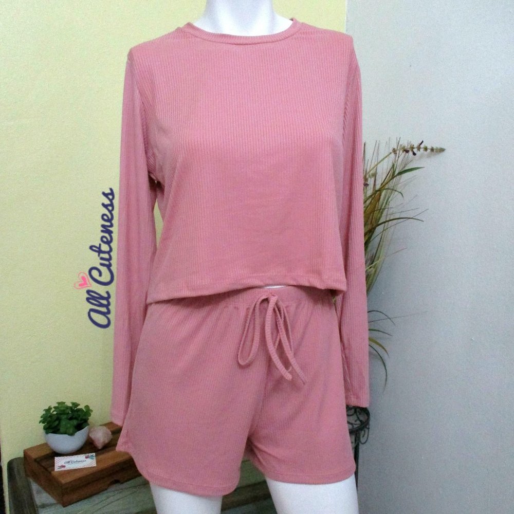 Pink Short and Top Loungewear Set Size L